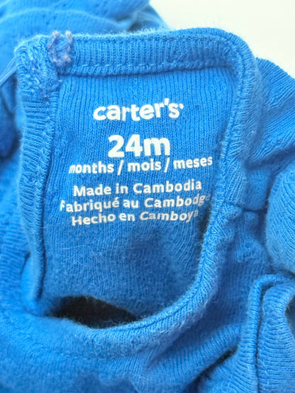 Carter's Blue Ruffle Bodysuit 24M
