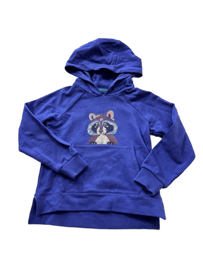 Mini Boden Raccoon Embroidered Hoodie 6-7Y