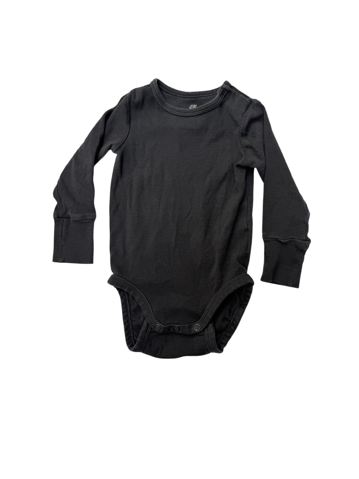 H&M Ribbed Long Sleeve Bodysuit 4-6M