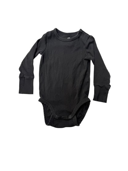 H&M Ribbed Long Sleeve Bodysuit 4-6M