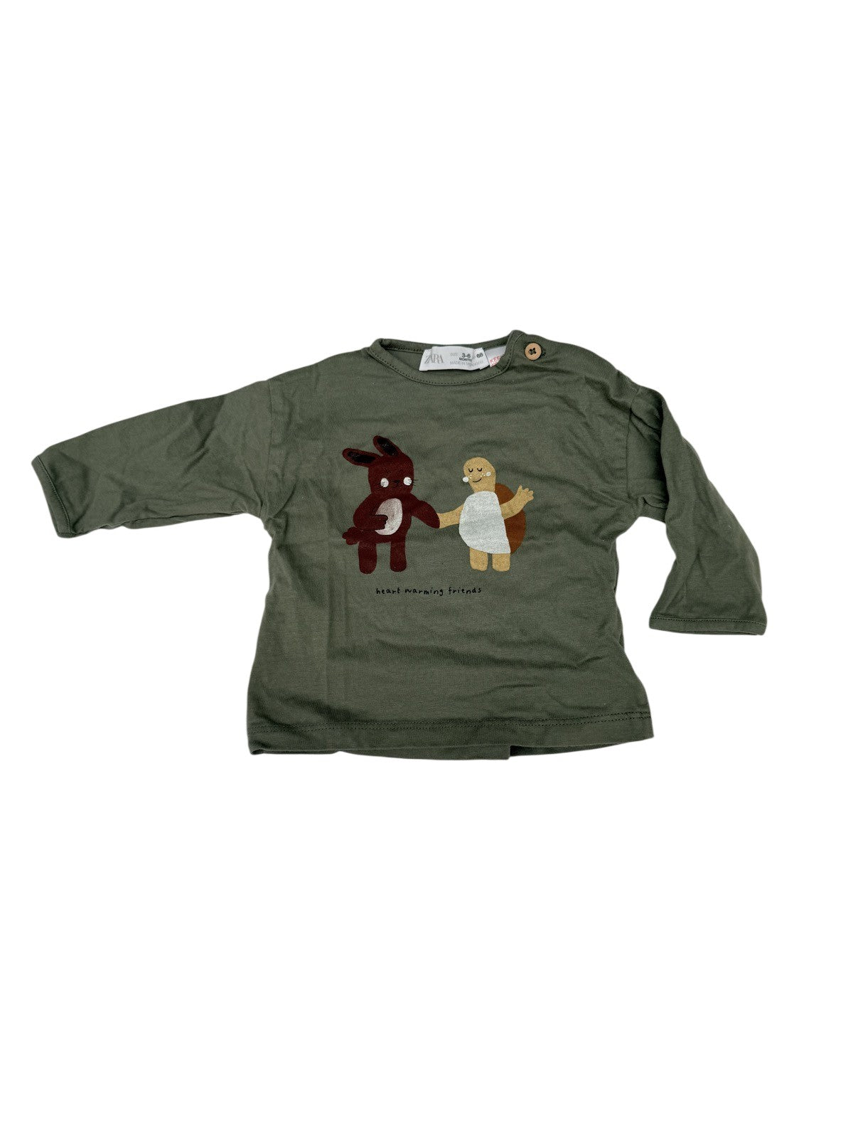 Zara Heart Warming Friends T-Shirt 3-6M
