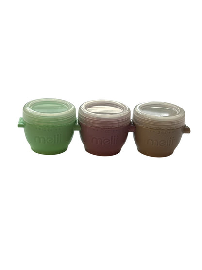 Melii 2oz Snack Containers Set of 3