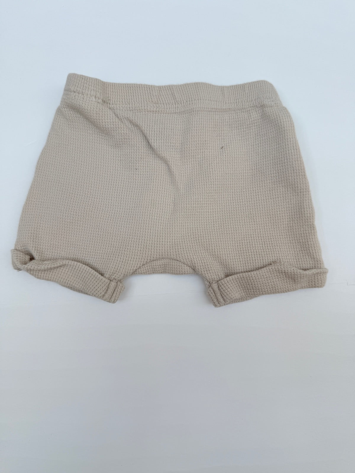 H&M Waffle Knit Cuffed Shorts 0-1M