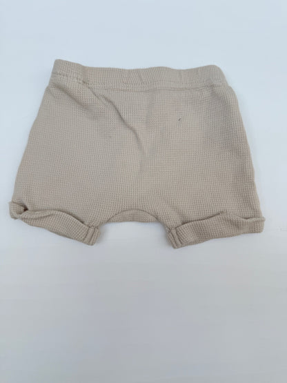 H&M Waffle Knit Cuffed Shorts 0-1M