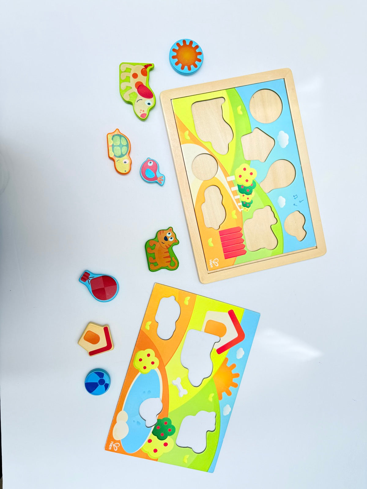Hape Wooden Peg Puzzle Set Pets Theme
