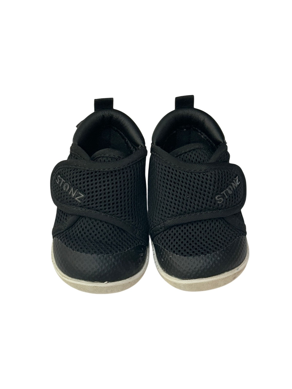 Stonz Black Mesh Sneakers 6-12M