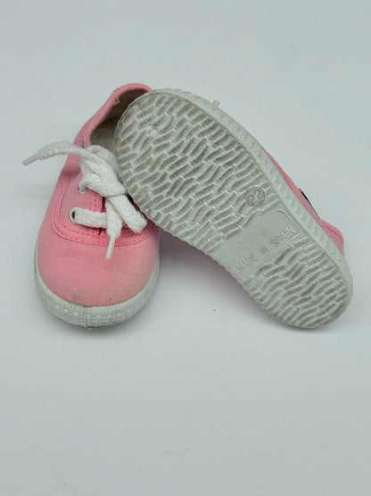 Javer Pink Canvas Sneakers Size 22