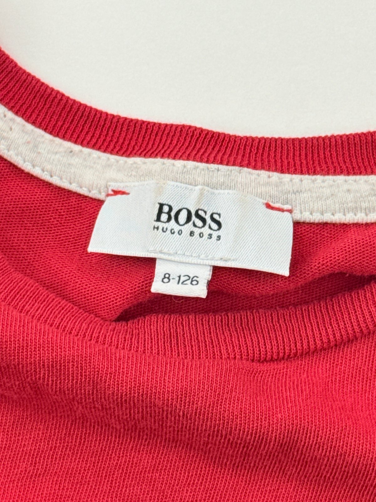BOSS Red Long Sleeve Graphic T-Shirt Size 8