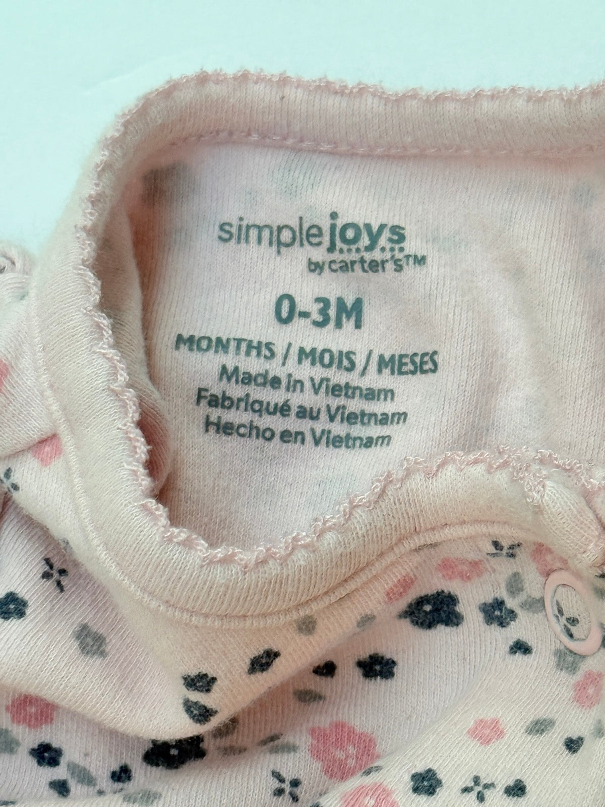 Simple Joys by Carter's Floral Sleeper 0-3M