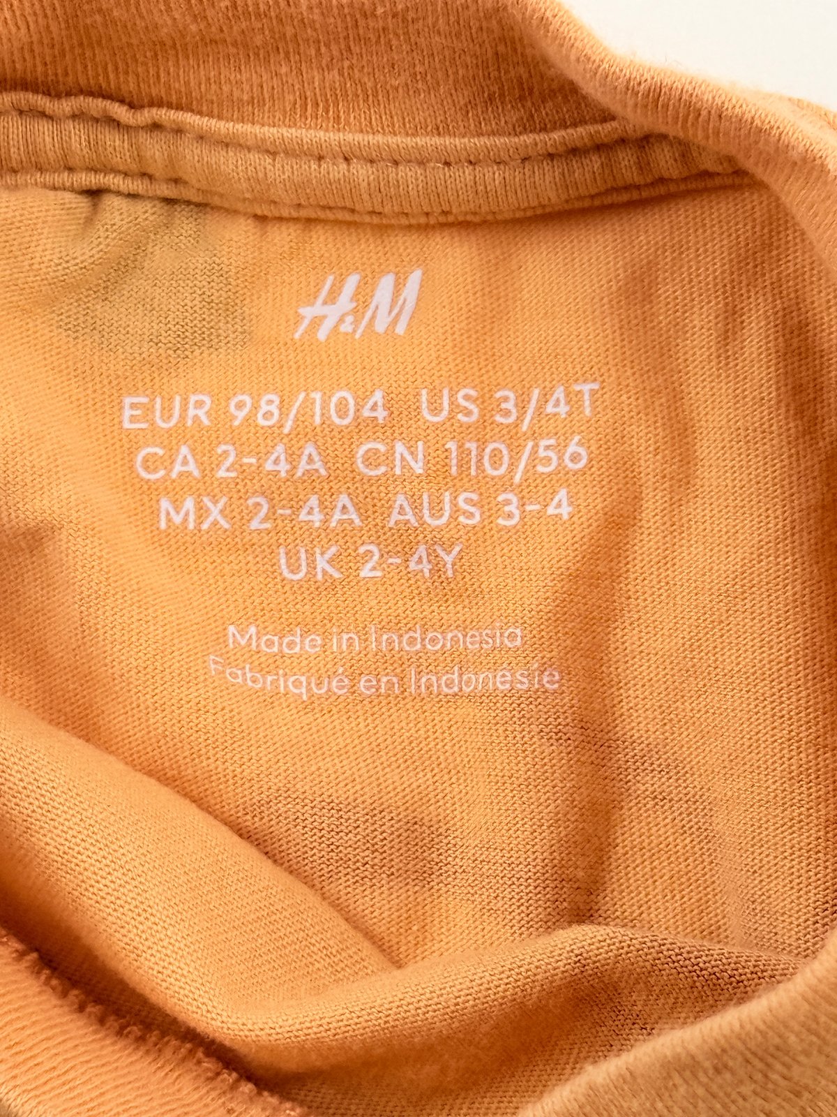 H&M Palm Tree Chill Mode T-Shirt Size 2-4Y