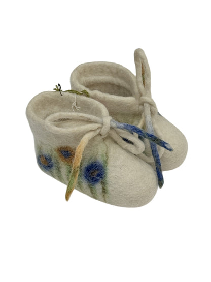Felted Merino Wool Baby Booties Handmade