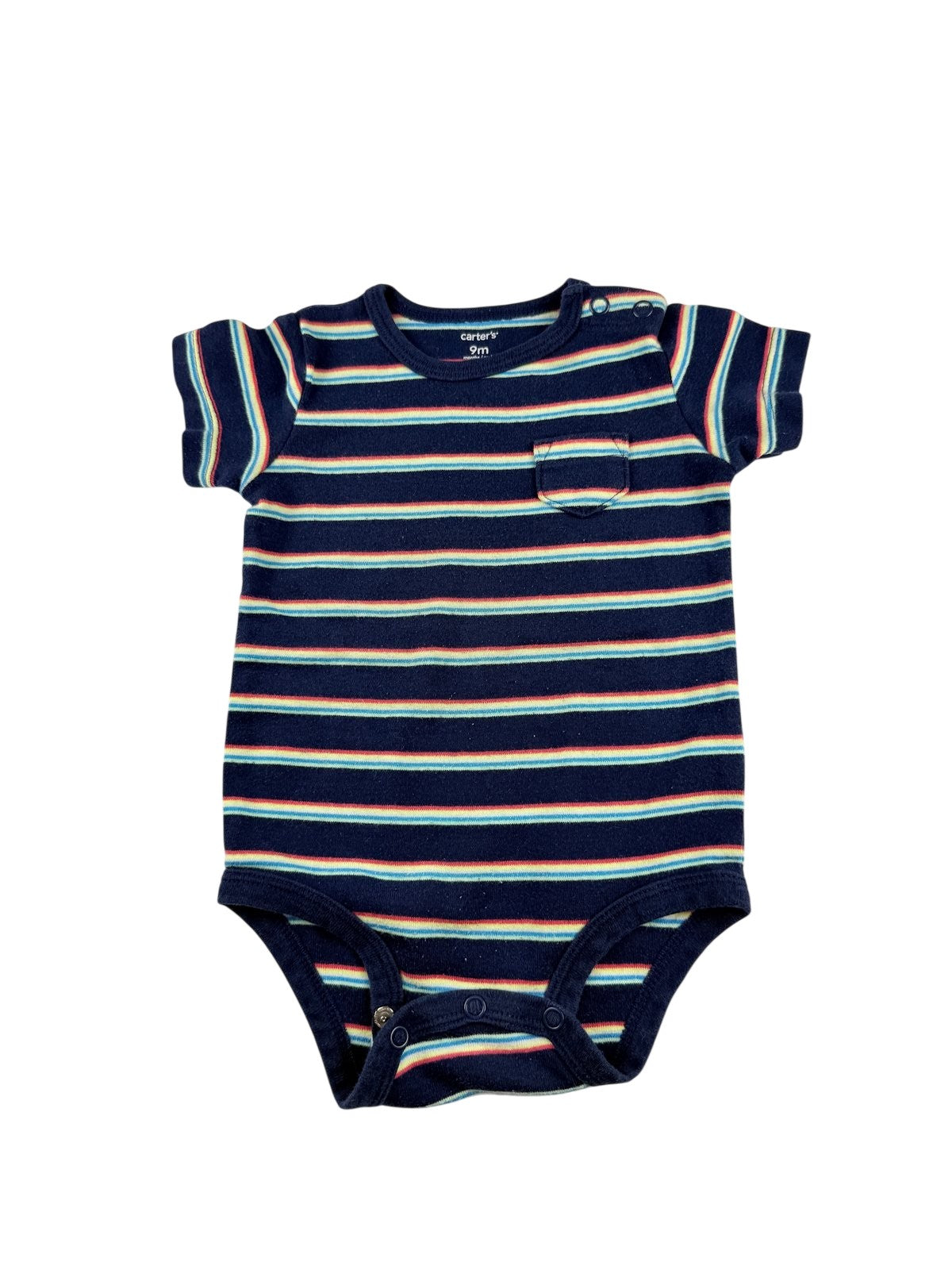 Carter's Striped Pocket Bodysuit 9M