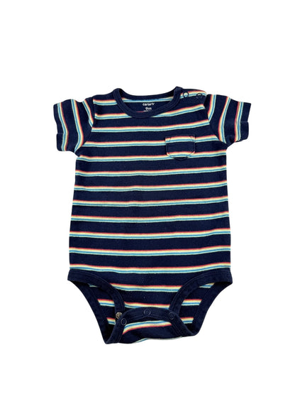 Carter's Striped Pocket Bodysuit 9M