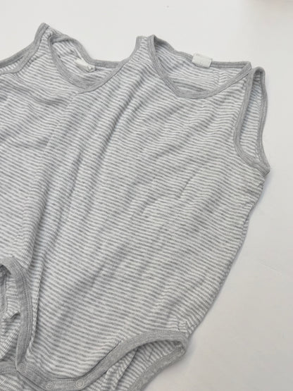 H&M Striped Bodysuit Set 2T