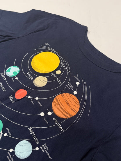 Gap Kids Solar System Navy T-Shirt Size 10-11Y