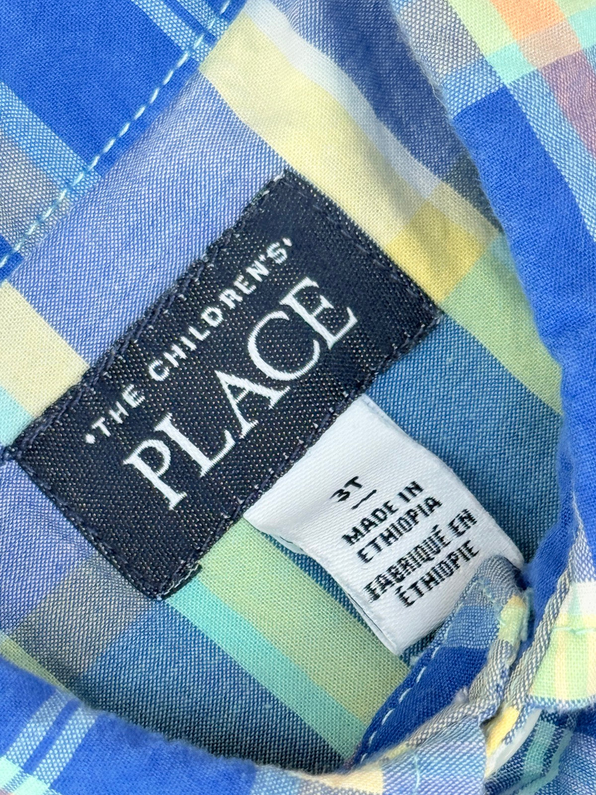 The Children's Place Plaid Button Shirt 3T
