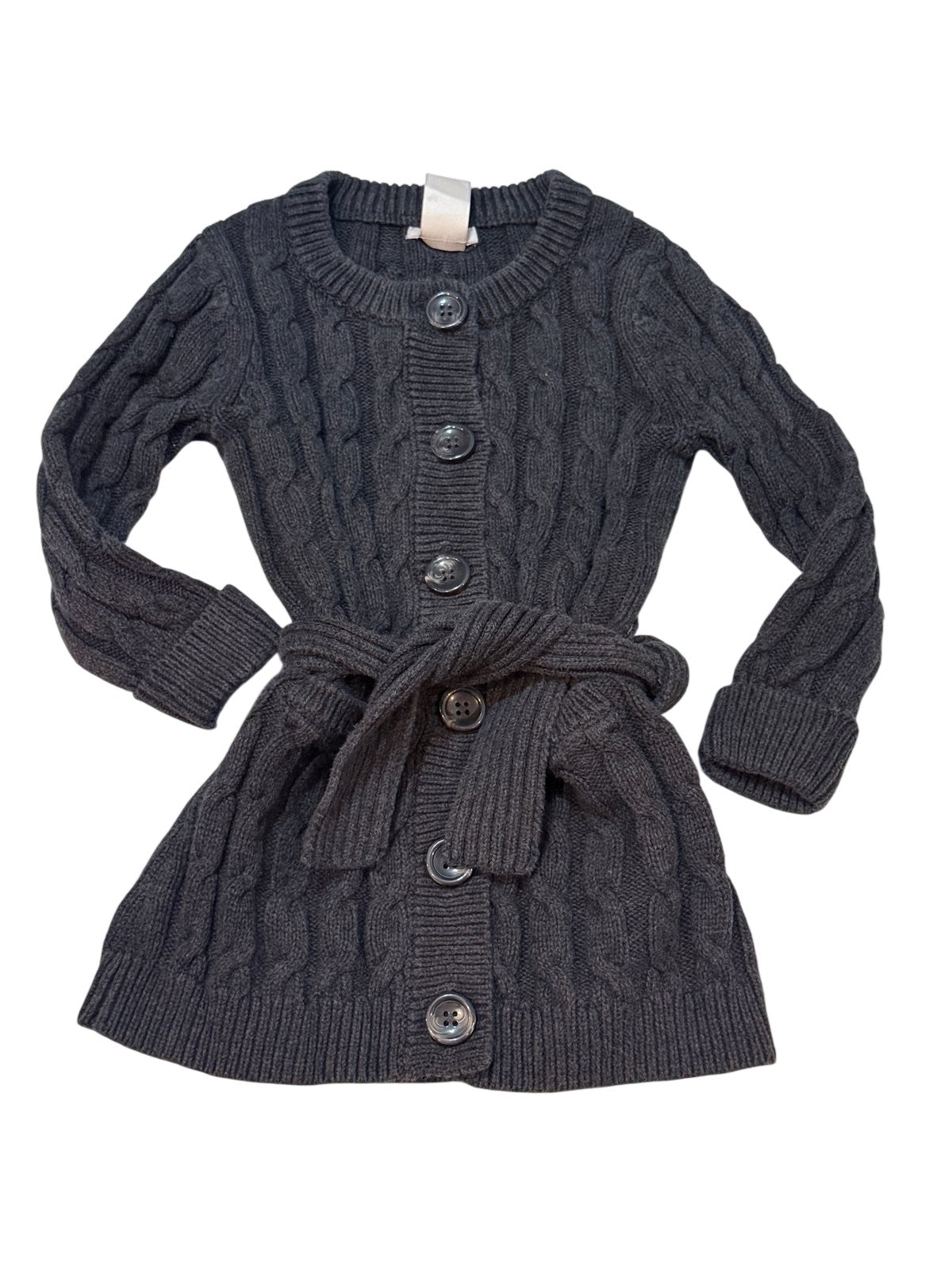 Joe Fresh Gray Cable Knit Cardigan 3T