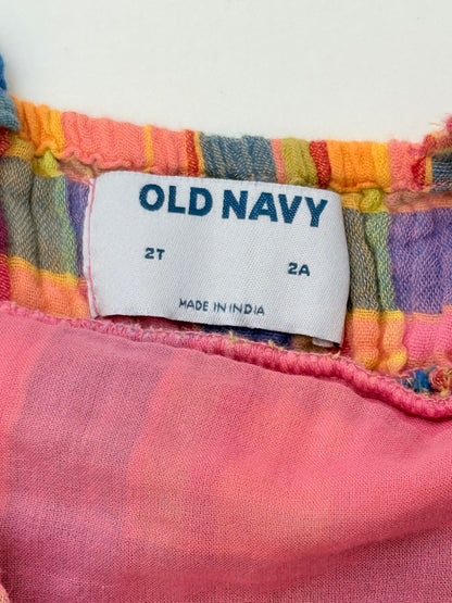 Old Navy Plaid Cotton Sundress 2T