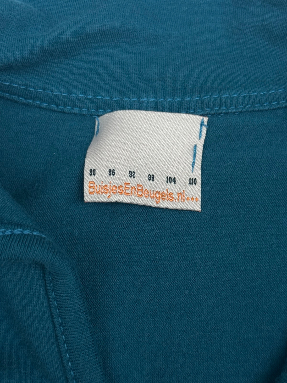 BuisjesEnBeugels.nl Teal Snap-Front Top 4T