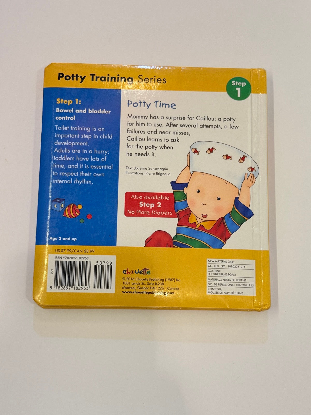 Joceline Sanschagrin Caillou Potty Time
