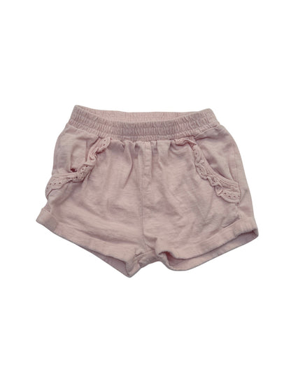 babyGap Pink Lace Pocket Shorts 12-18m
