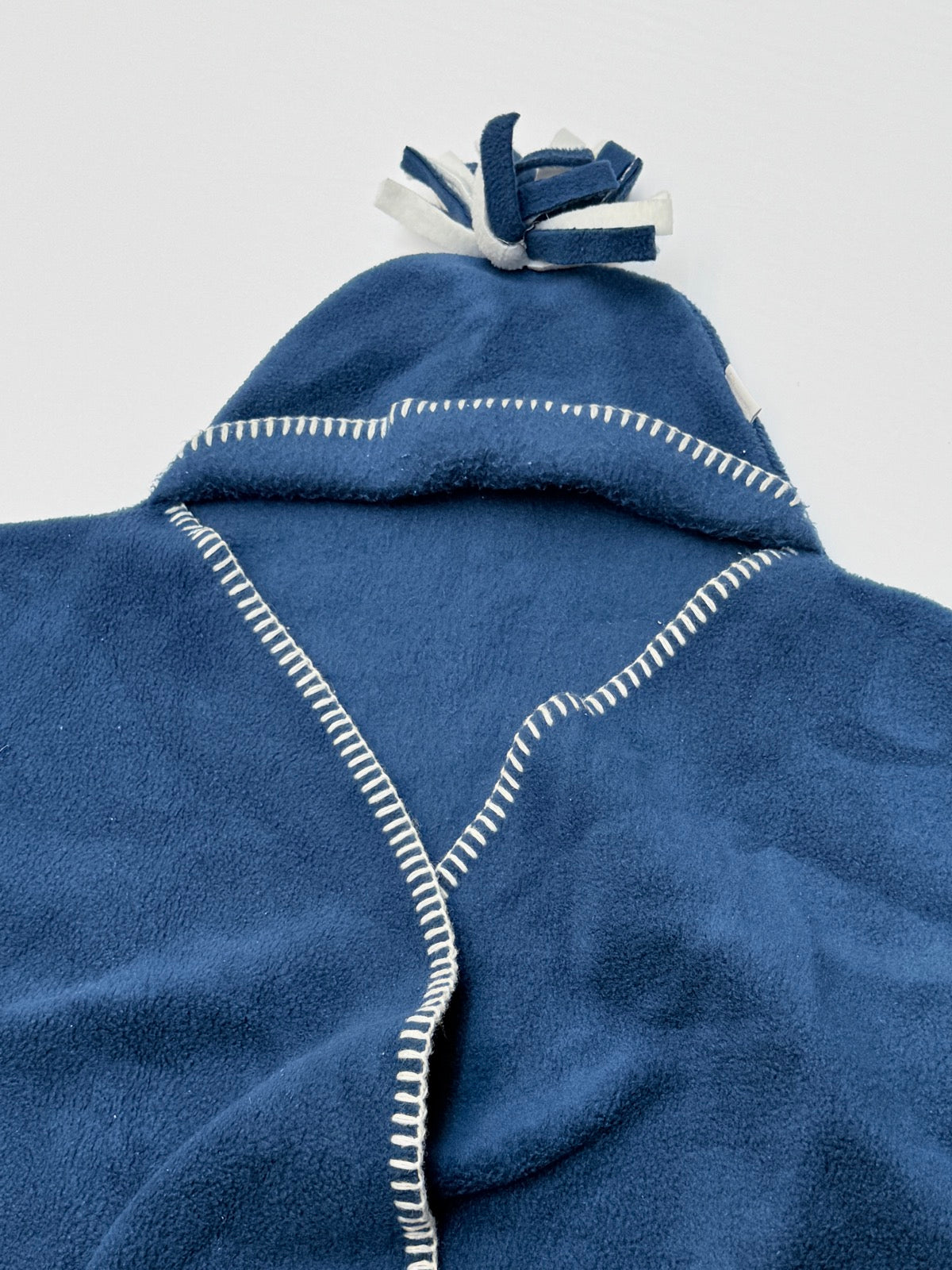 Tuppence and Crumble Navy Fleece Star Wrap Snowsuit 5-10M
