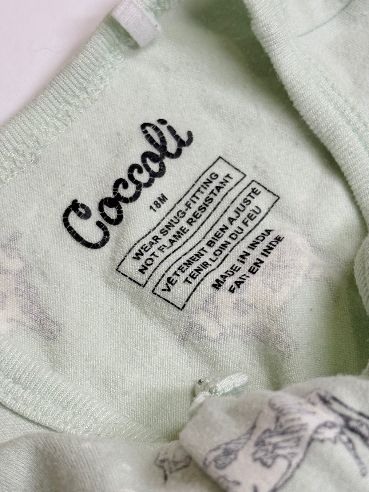 Coccoli Cow Print Footed Sleeper 18M