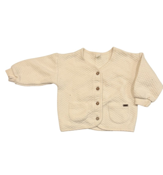 Giggles Quilted Cardigan 9-12M