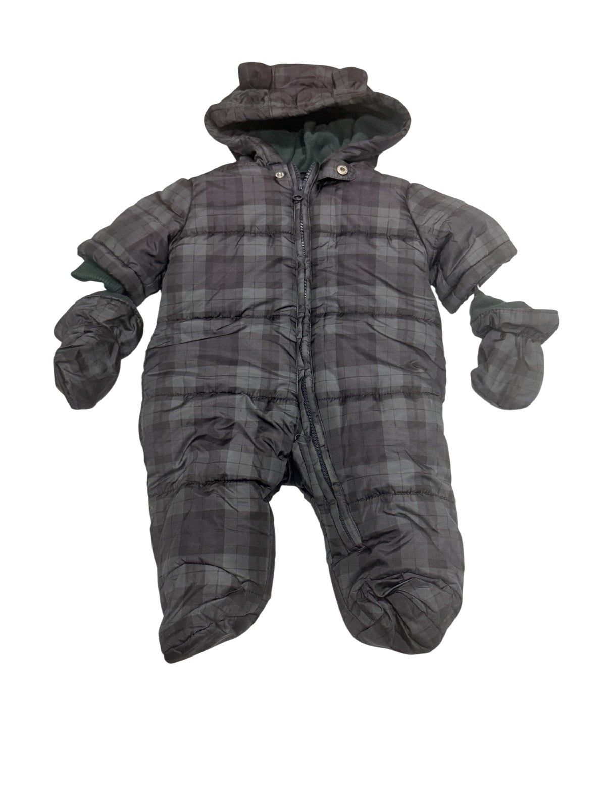 Children's Place Plaid Snowsuit 0-3M
