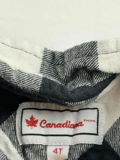 Canadiana Buffalo Plaid Flannel Shirt Size 4T
