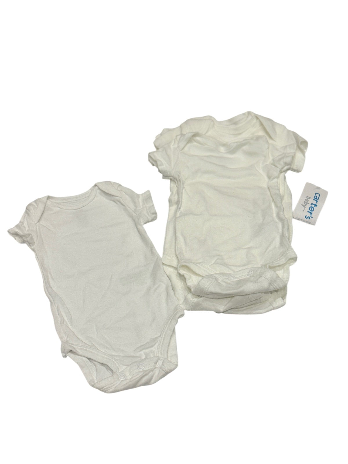 Carter's White Short Sleeve Bodysuit 5-Pack 3m