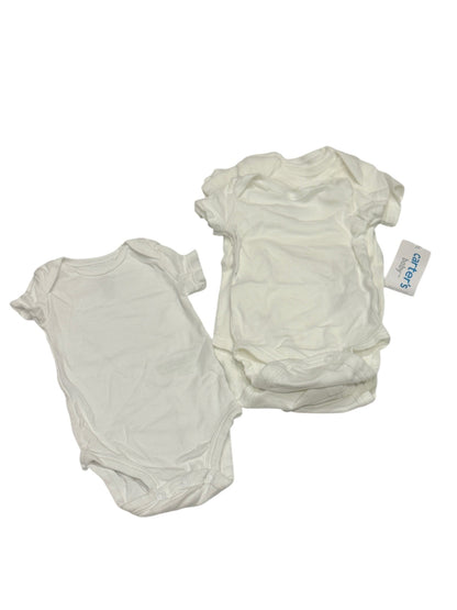 Carter's White Short Sleeve Bodysuit 5-Pack 3m