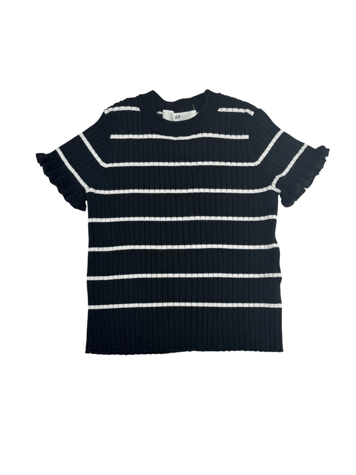 H&M Striped Ribbed Knit Top 2-4