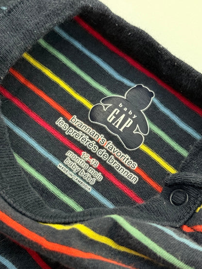 Baby Gap Striped Long Sleeve Bodysuit 12-18m