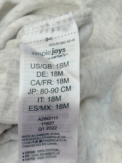 Simple Joys by Carter's Grey Bodysuit 18M