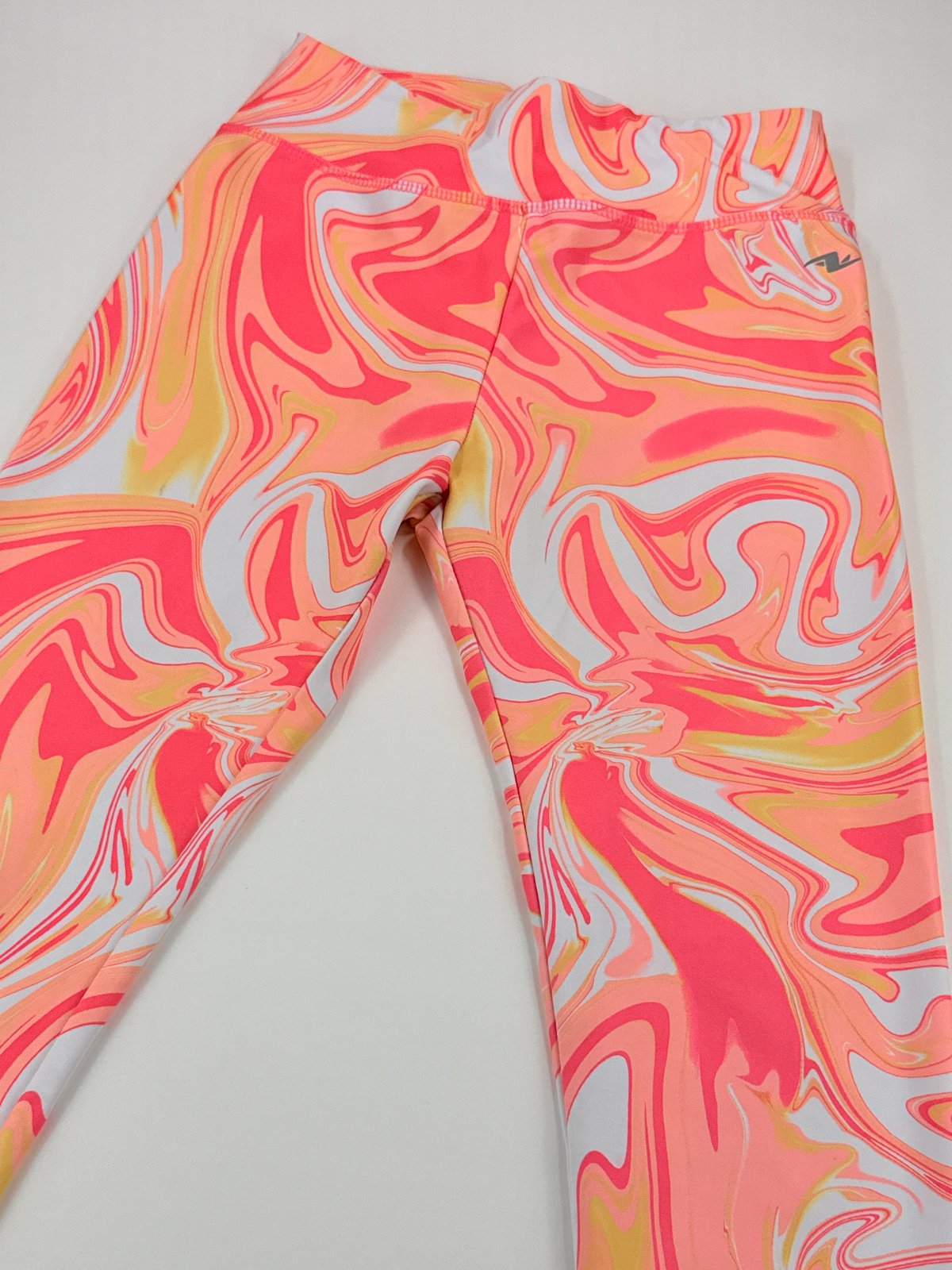 Athletic Works Pink Marble Print Leggings Size 10-12