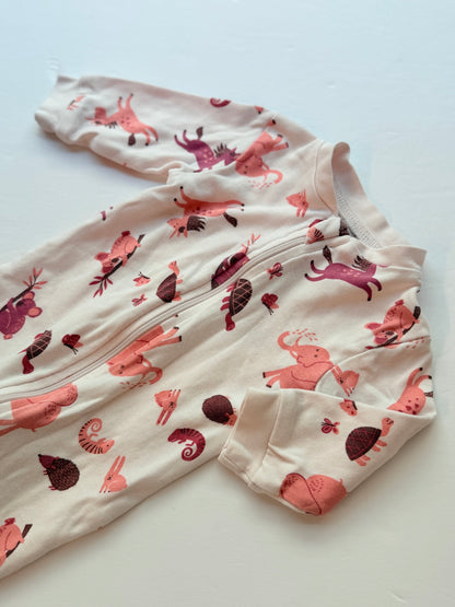 George Baby Animal Print Sleeper 0-3M