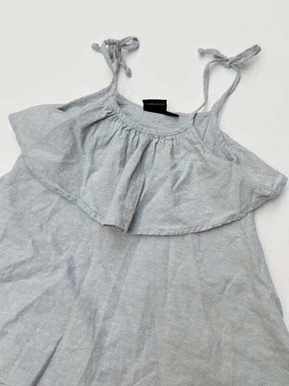 VONbon Light Blue Ruffle Tie-Strap Top 18-24M