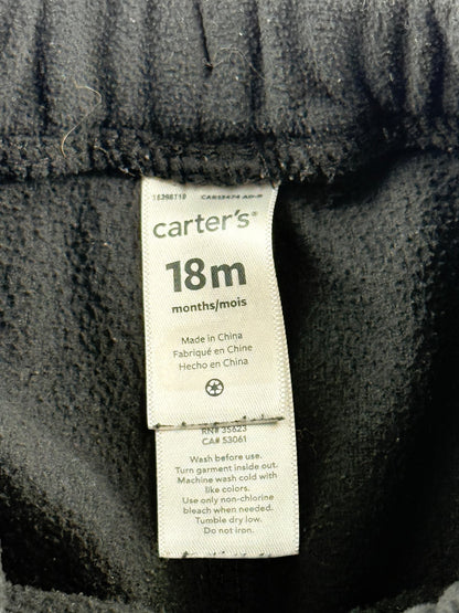 Carter's Black Fleece Pants 18M