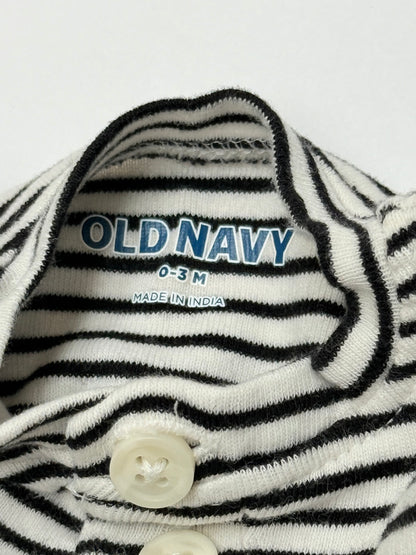 Old Navy Striped Bodysuit Pants Set 0-3M