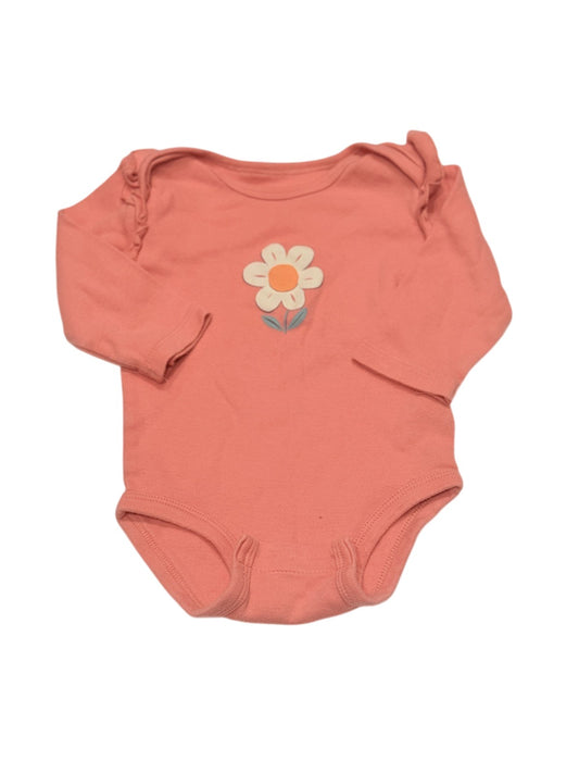 Pekkle Coral Flower Bodysuit 6M