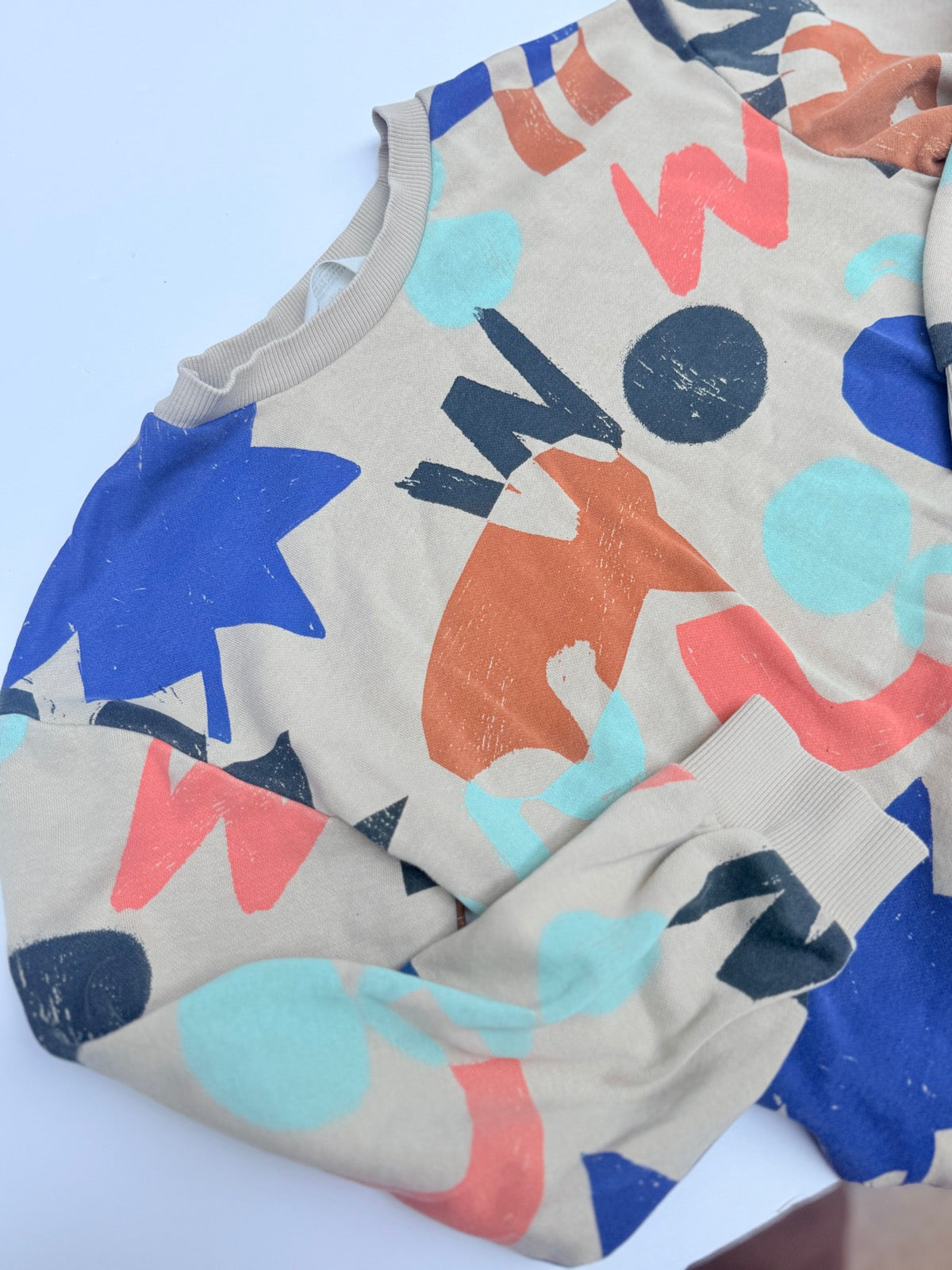 H&M Abstract Print Sweatshirt Size 6-8