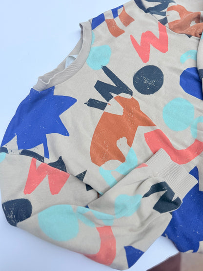 H&M Abstract Print Sweatshirt Size 6-8