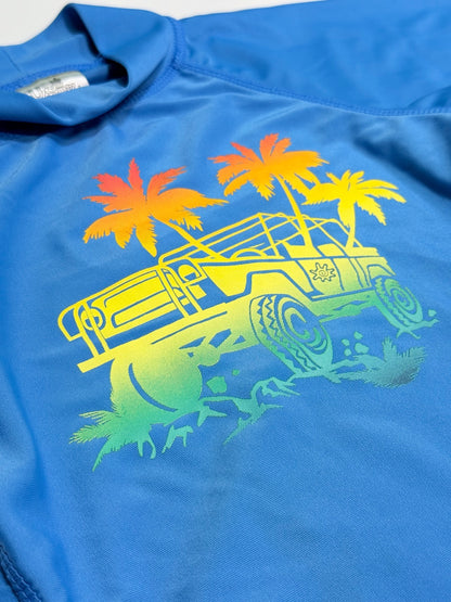 UV Skinz Blue Jeep Rash Guard Size 5