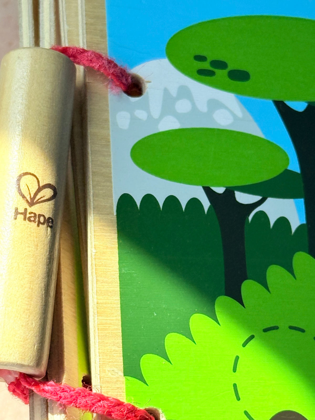 Hape Safari Animal Wooden Baby Book