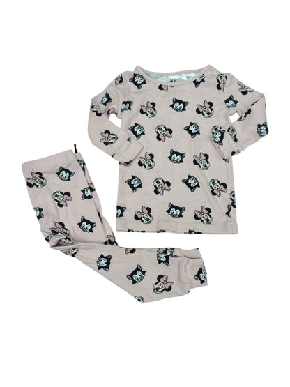 H&M Disney Minnie Mouse Pajama Set 2Y