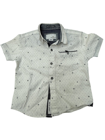 Craft+Flow Nautical Print Button-Down Shirt 3T