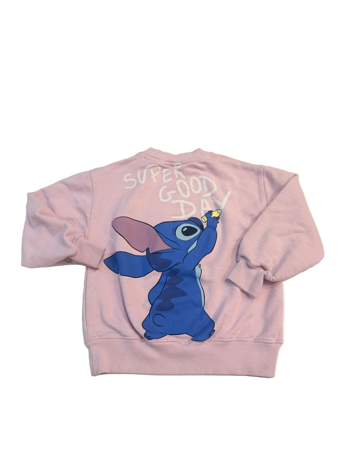 Zara Disney Stitch Pink Sweatshirt Size 9-10Y