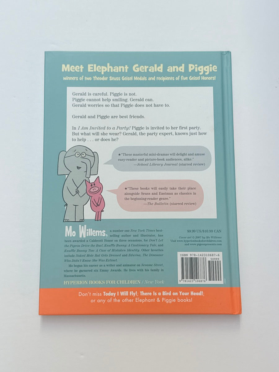 Mo Willems I Am Invited to a Party