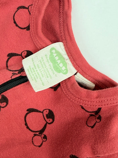 Parade Organic Penguin Zip Romper 6-9m